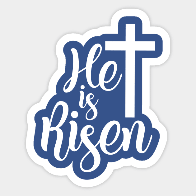 He is risen Sticker by Coral Graphics